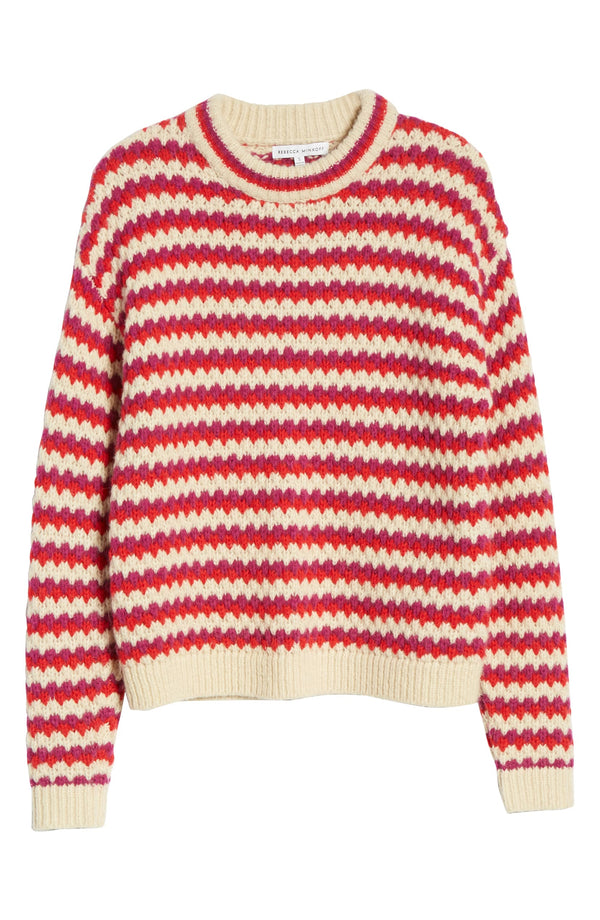 Katherine Sweater Apparel Rebecca Minkoff Extra Small Red Multicolor 
