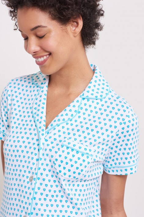 Hearts Polo Pajama Set Apparel & Accessories Roller Rabbit   
