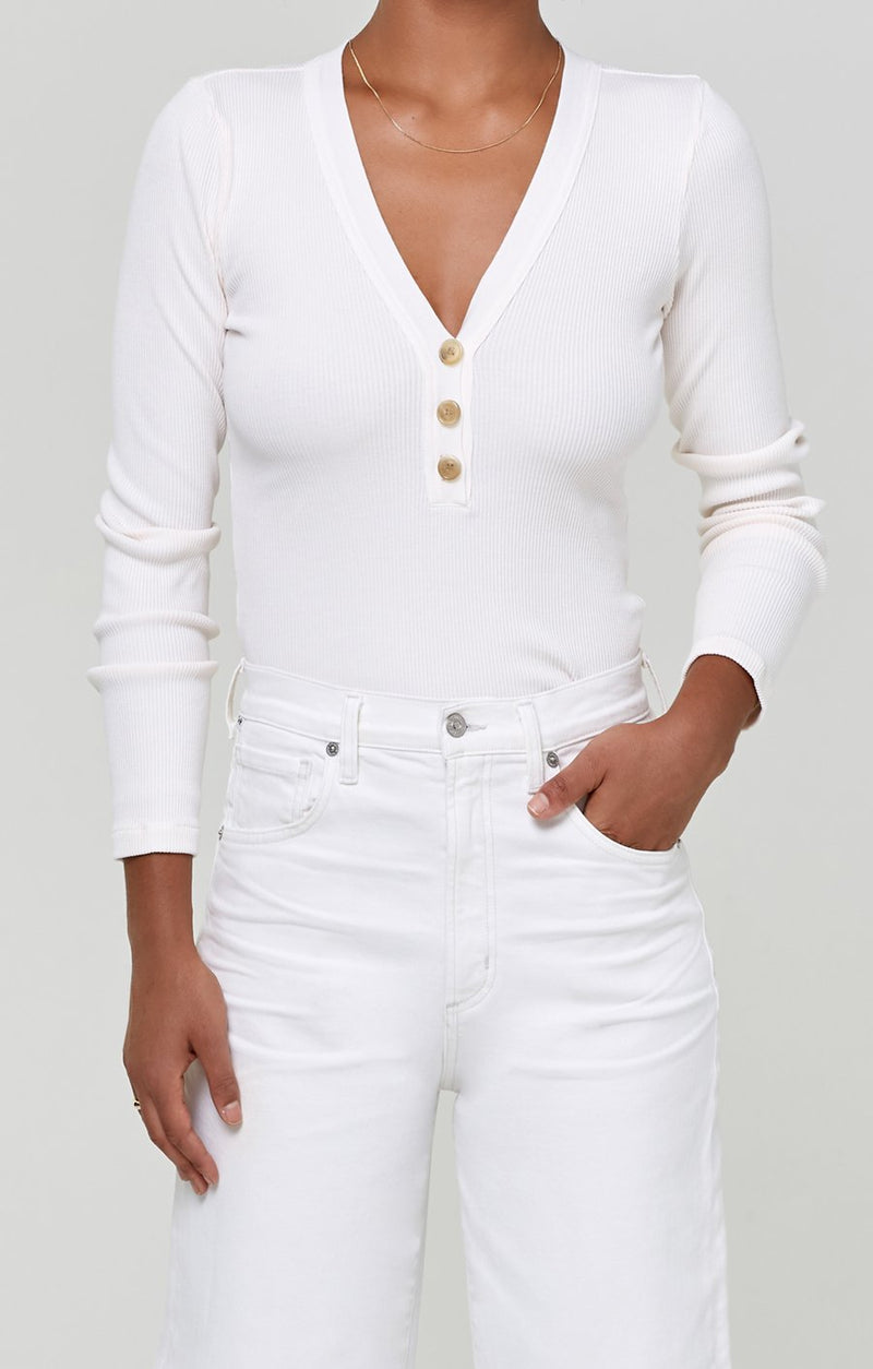 Scarlett Rib Henley Apparel Citizens of Humanity   