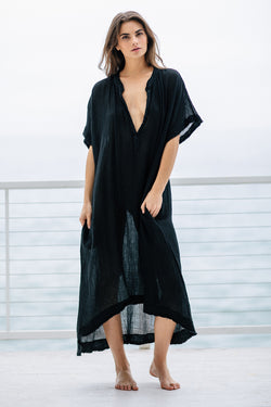 Tunisia Lightweight Cotton Gauze Short Sleeve Caftan Apparel 9Seed   