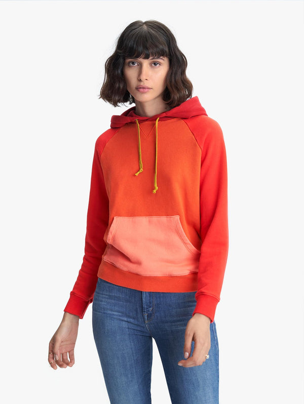 Color-Blocked Square Hoodie Apparel Mother Denim   