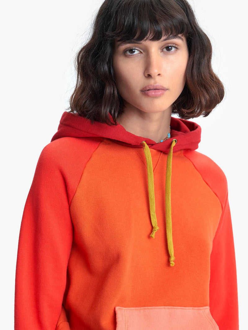Color-Blocked Square Hoodie Apparel Mother Denim Small Block Party 