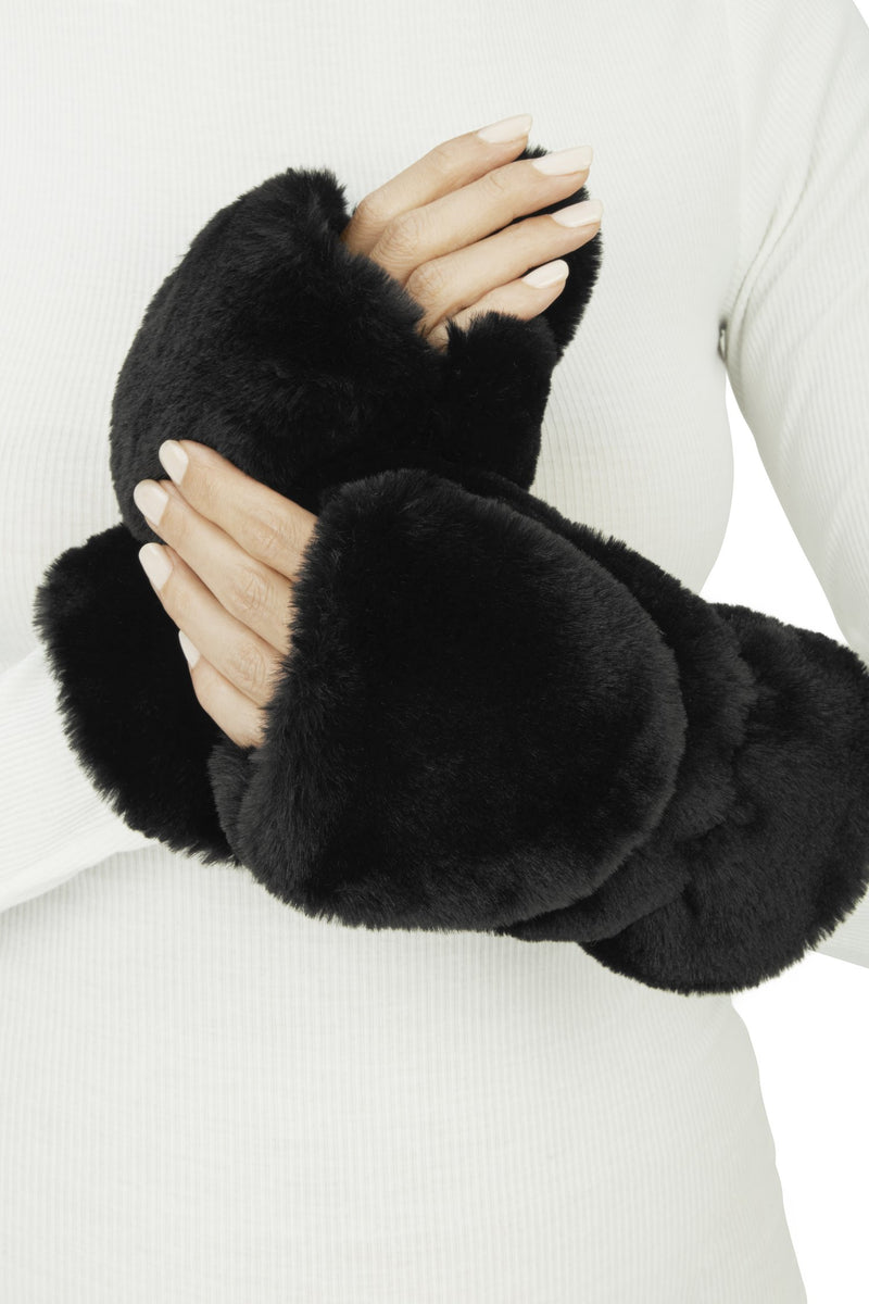 Coco Faux Fur Mittens Apparel & Accessories Apparis   