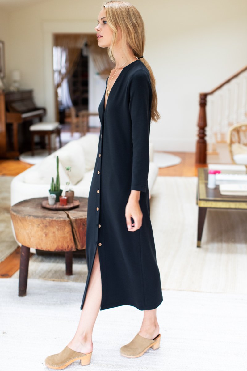 Long V-Neck Dress Apparel & Accessories Emerson Fry   