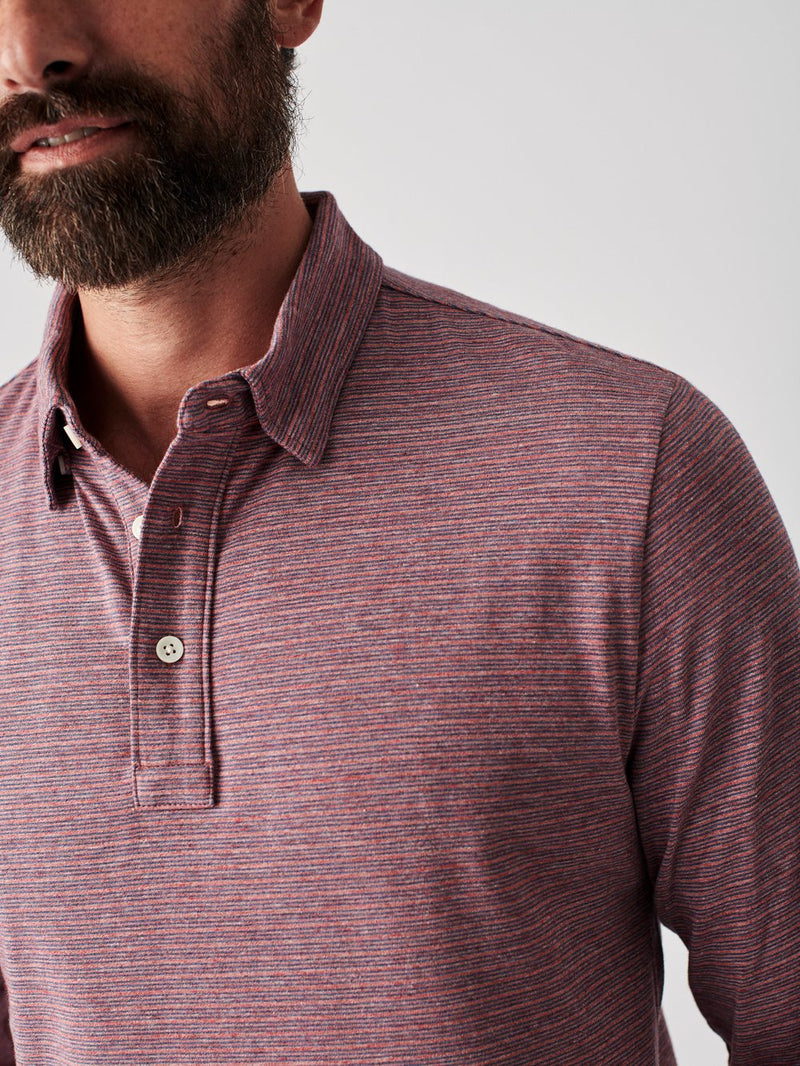 Movement Long-Sleeve Polo Apparel & Accessories Faherty   