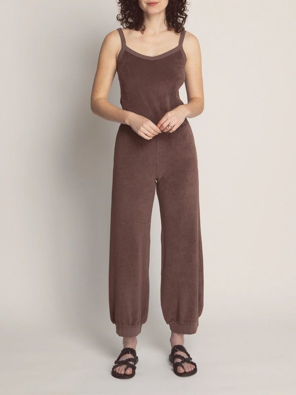 The Giorgi Tank Jumpsuit in Terry  Suzie Kondi   