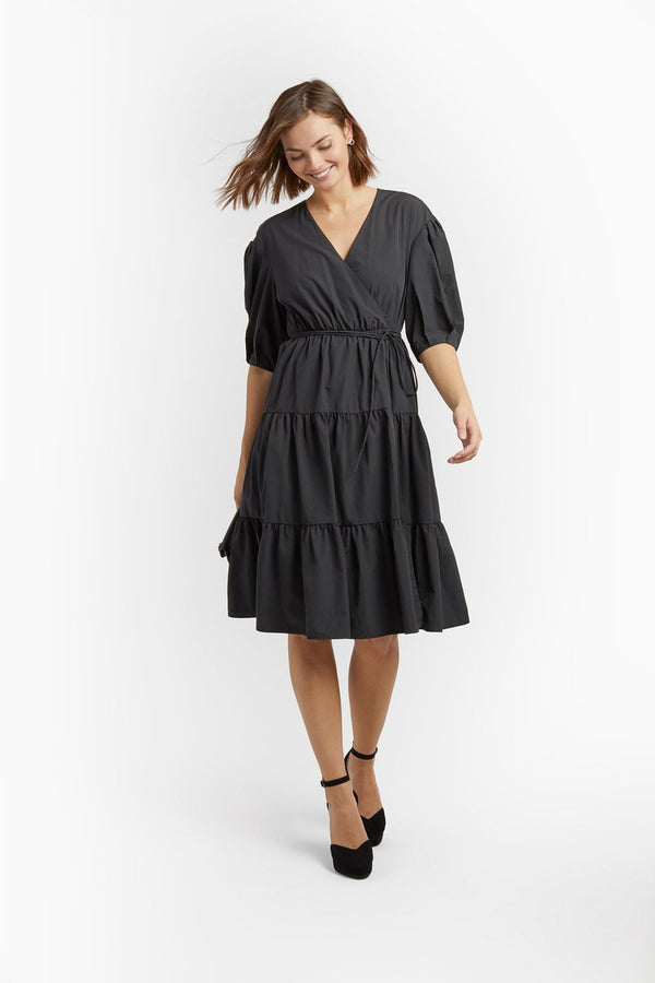 Mary Tiered Dress Apparel Rebecca Minkoff Extra Small Black 