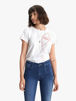 High As A Kite Sinful Tee Apparel Mother Denim Extra Small High As A Kite 