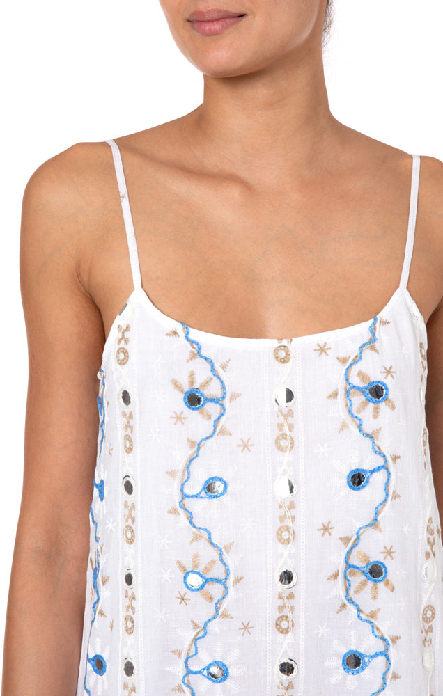 Nomad Embroidered Cami Dress Apparel Juliet Dunn   