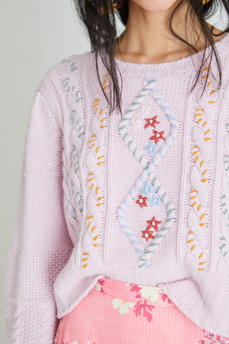 Leni Pullover Apparel LoveShackFancy   