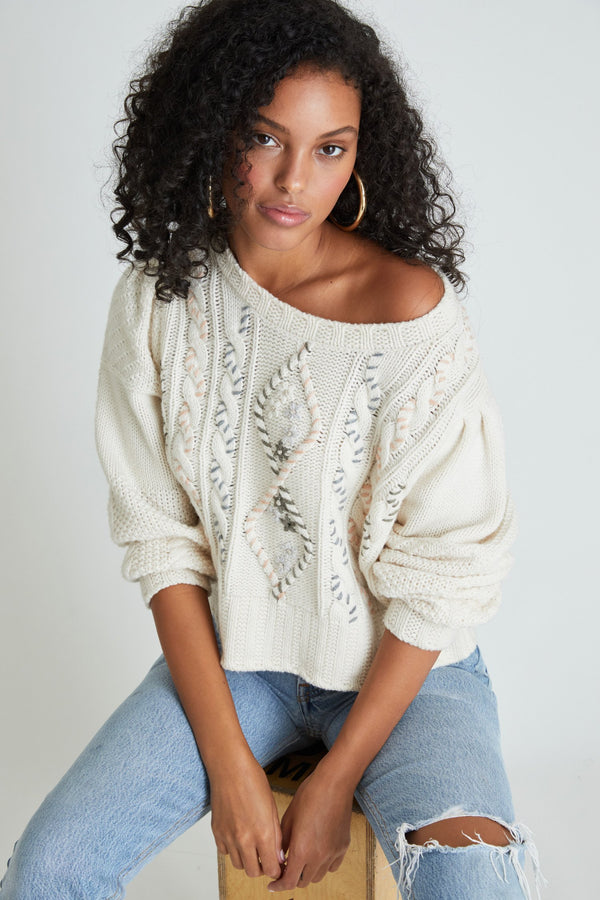 Leni Pullover Apparel LoveShackFancy   