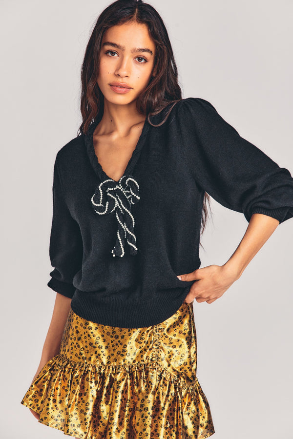 Leonora Pullover Sweater Apparel & Accessories LoveShackFancy   