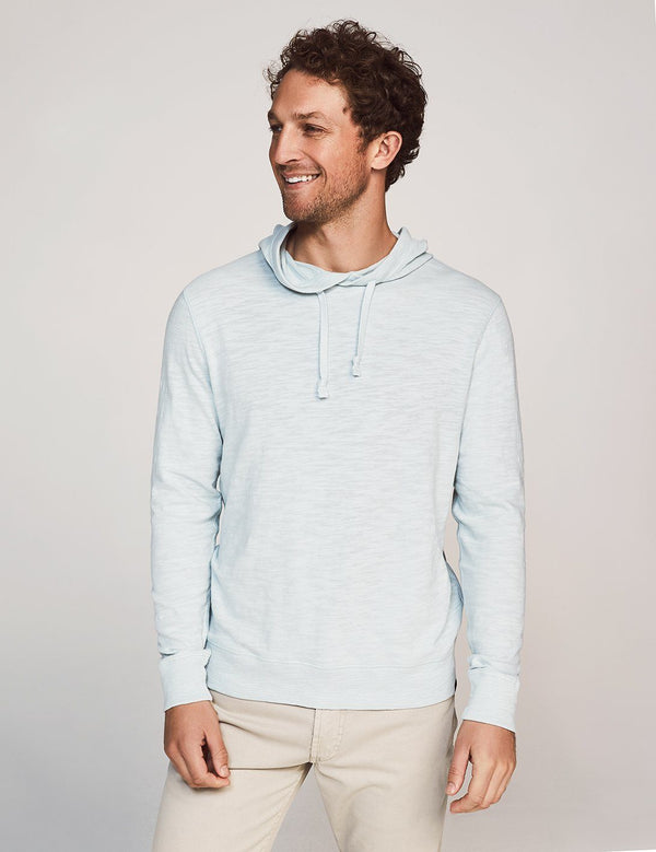 Slub Cotton Hoodie  Faherty Medium Glacier Blue 