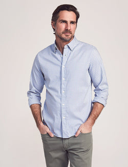 Movement Button-Down Shirt Apparel Faherty Blue Gingham Extra Small 