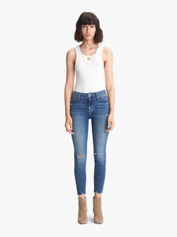 The High Waisted Looker Ankle Fray Apparel Mother Denim 24 Get Your Groove Back 