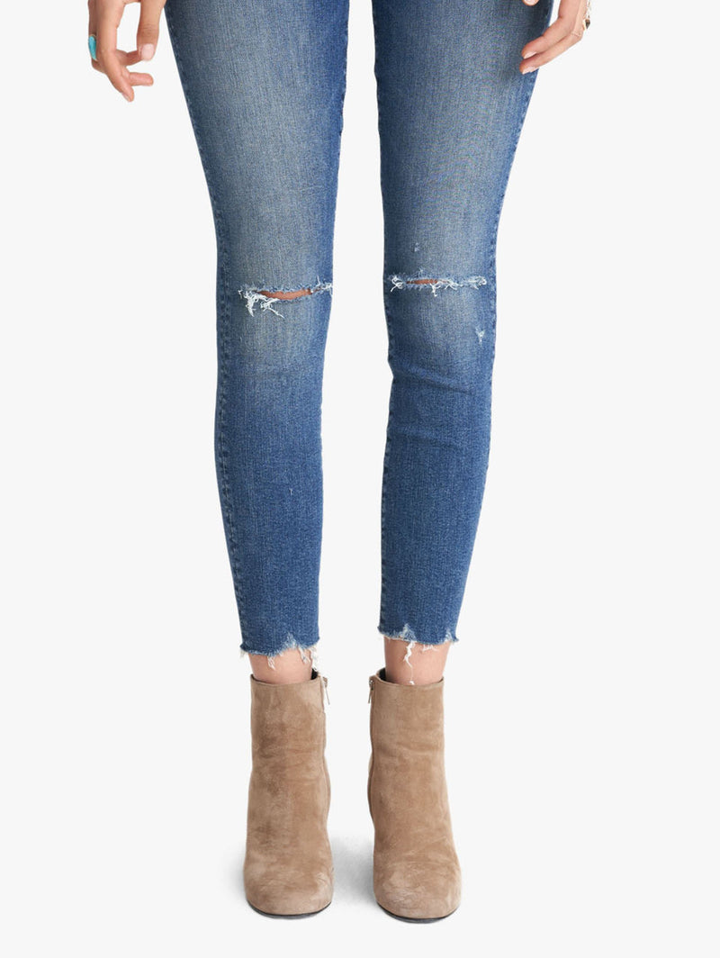 The High Waisted Looker Ankle Fray Apparel Mother Denim   