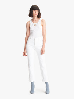 Scrapper Cuff Ankle Fray Jeans Apparel Mother Denim 25 Totally Innocent 