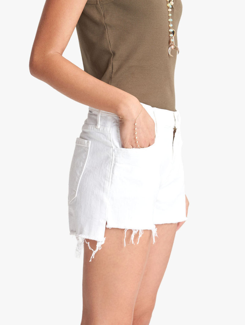Teaser Step Fray Denim Shorts Apparel Mother Denim   