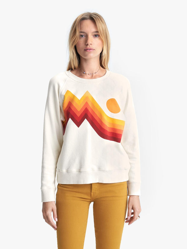 Sunset Square Sweatshirt Apparel Mother Denim Extra Small Over The Mountain Through The Woods 