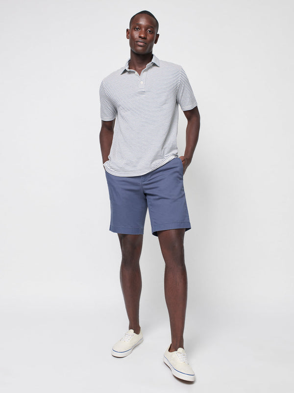 Cloud Stripe Short Sleeve Polo Apparel & Accessories Faherty   