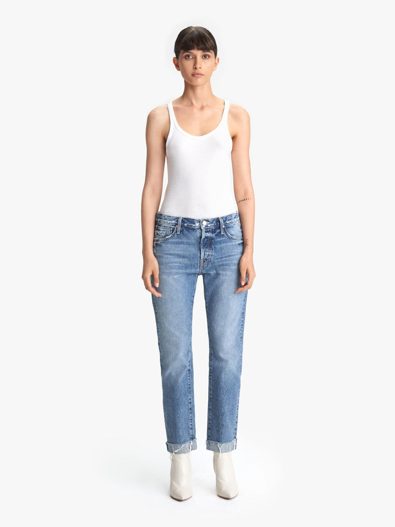 Scrapper Cuff Ankle Fray Jeans Apparel Mother Denim 25 Take Me Higher 