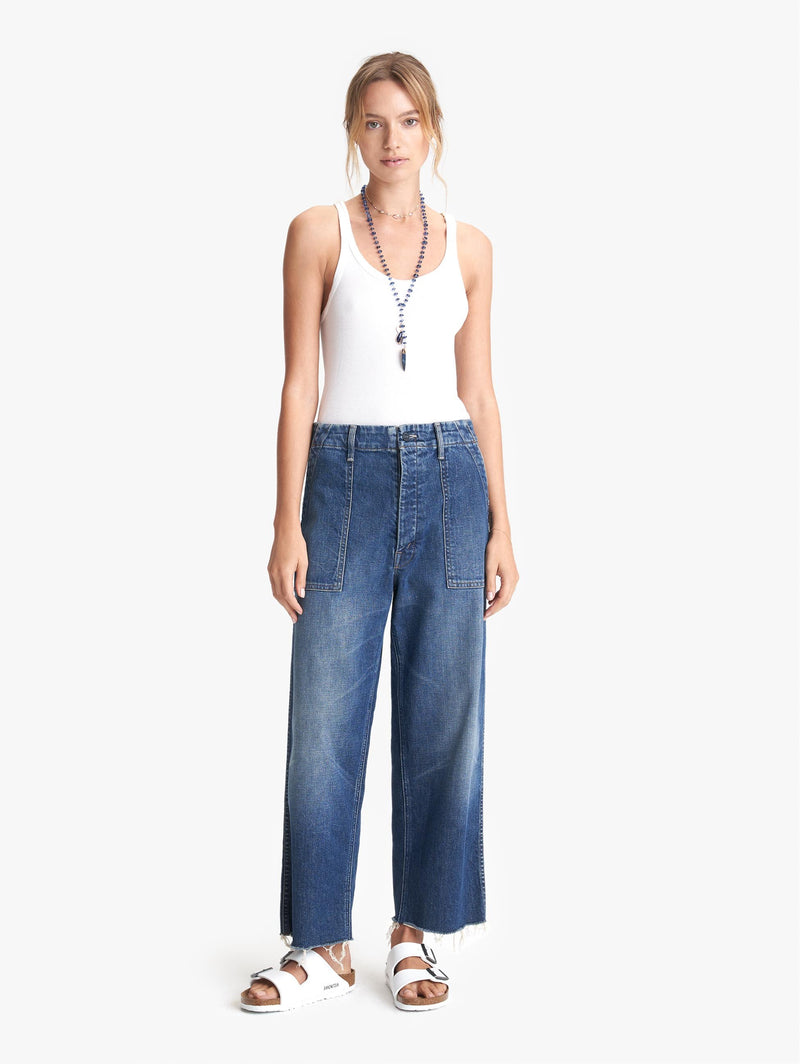 Patch Pocket Private Ankle Fray Jeans Apparel Mother Denim 25 Tell It To The Pope 