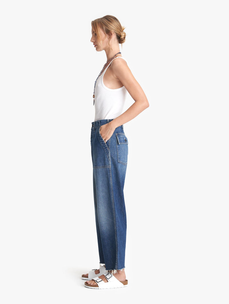 Patch Pocket Private Ankle Fray Jeans Apparel Mother Denim   