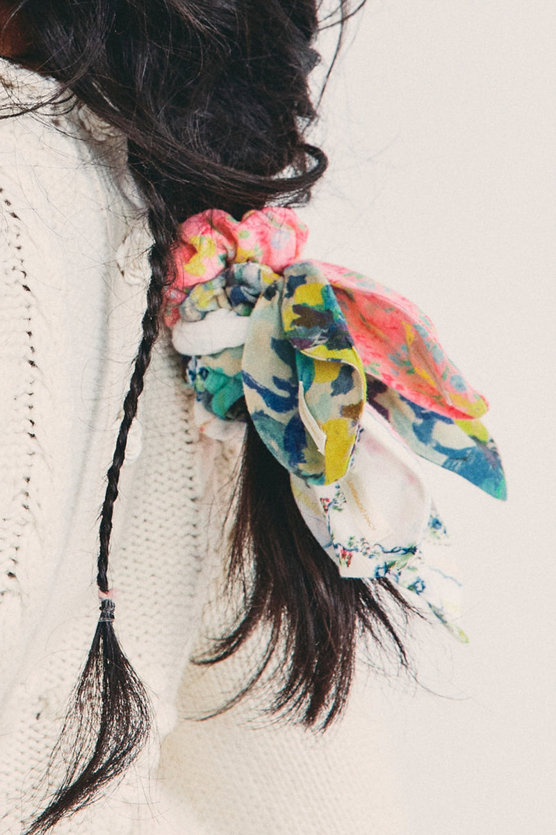 Wanderlust Swim Gauze Scrunchies Accessories LoveShackFancy   