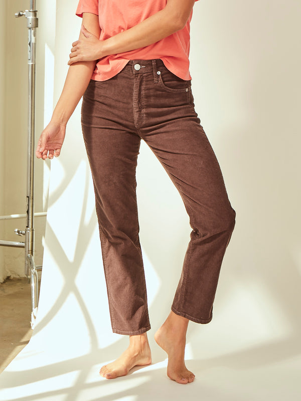Chloe Cropped Corduroy Pants Apparel AMO   