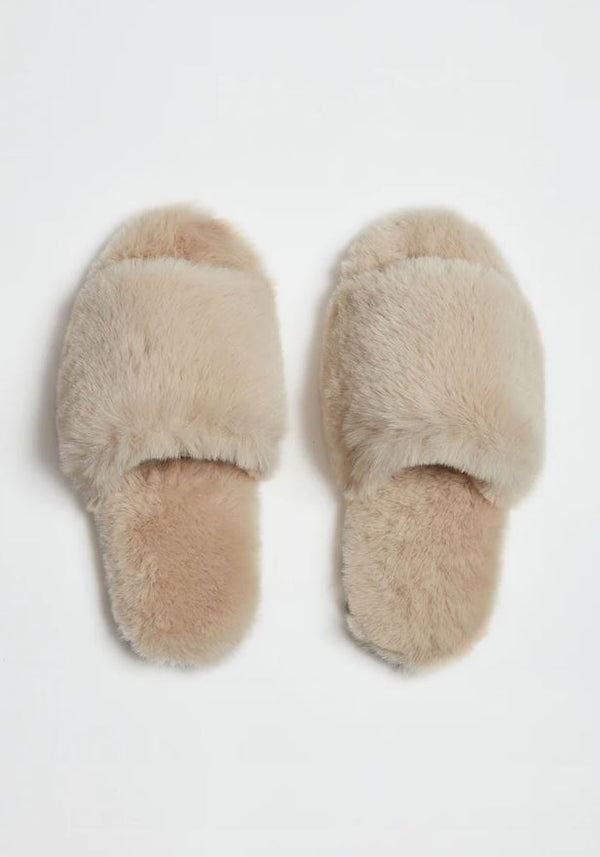 Diana Faux Fur Slide Apparel & Accessories Apparis   