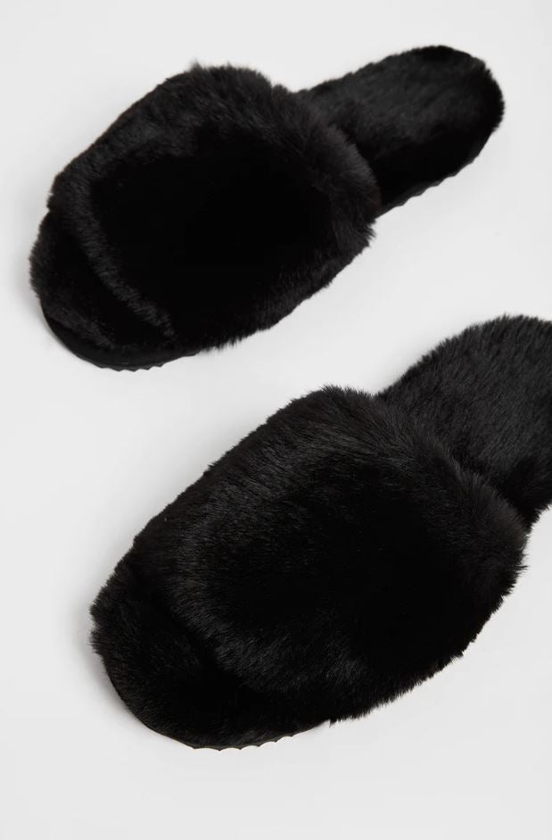 Diana Faux Fur Slide Apparel & Accessories Apparis   