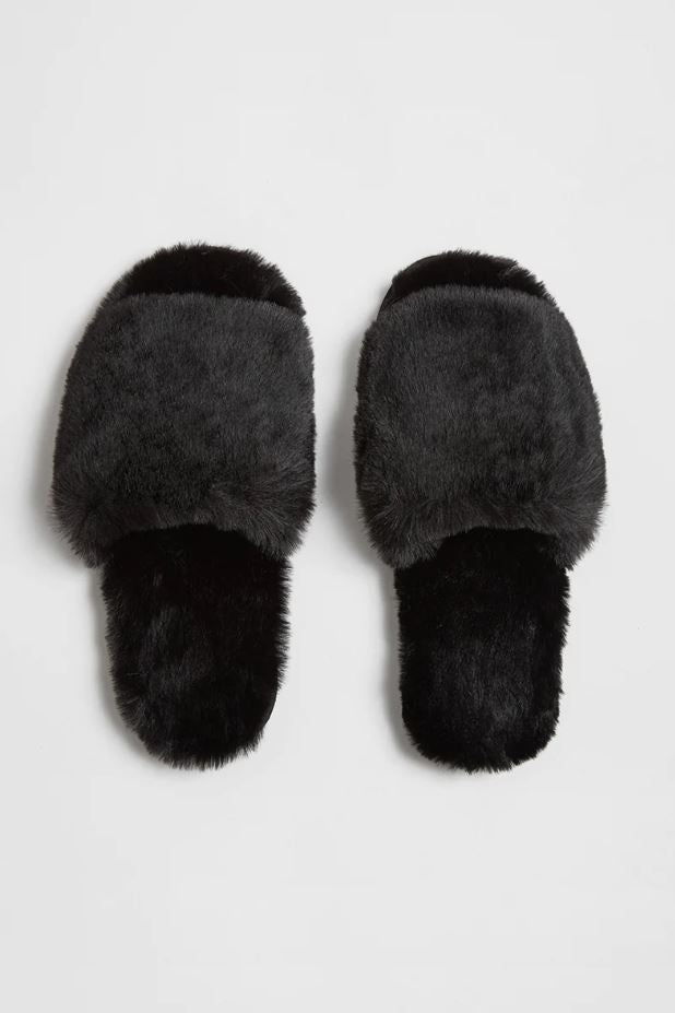 Diana Faux Fur Slide Apparel & Accessories Apparis   