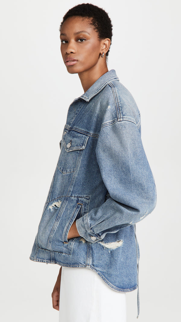 Dolly Tie-Waist Denim Jacket Apparel Citizens of Humanity   