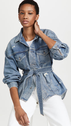 Dolly Tie-Waist Denim Jacket – Penfield Collective