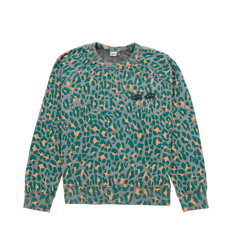 Leopard Sweatshirt Apparel Clare V.   