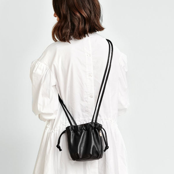 Clare V. Petit Henri Nappa Leather Bucket Bag