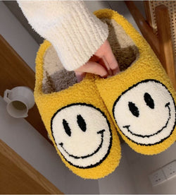 Smiley Face Slippers Apparel Fado   