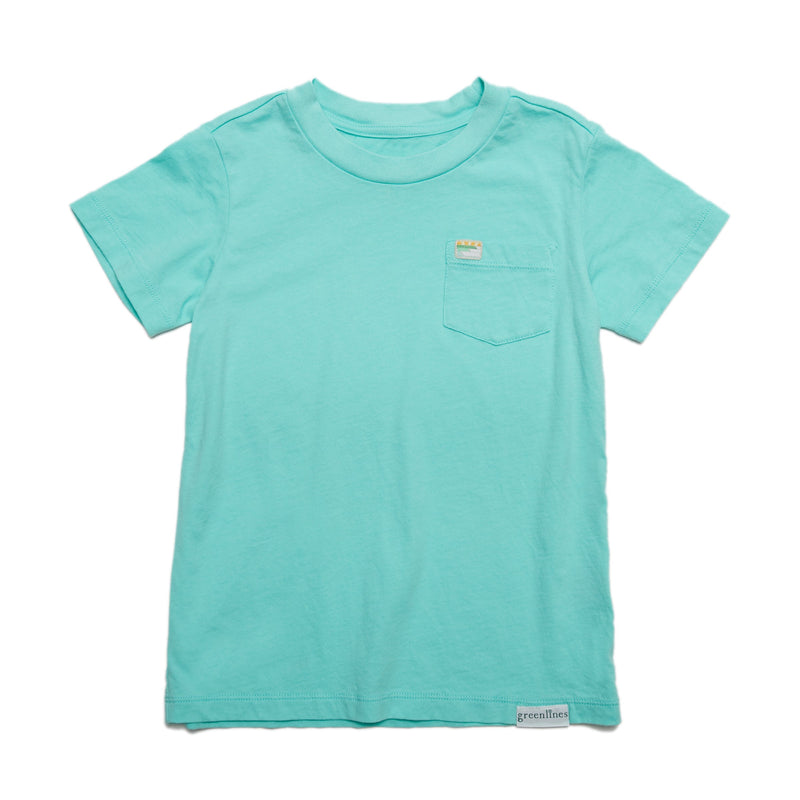Kids Garment Dyed Pocket T-Shirt Apparel Greenlines   