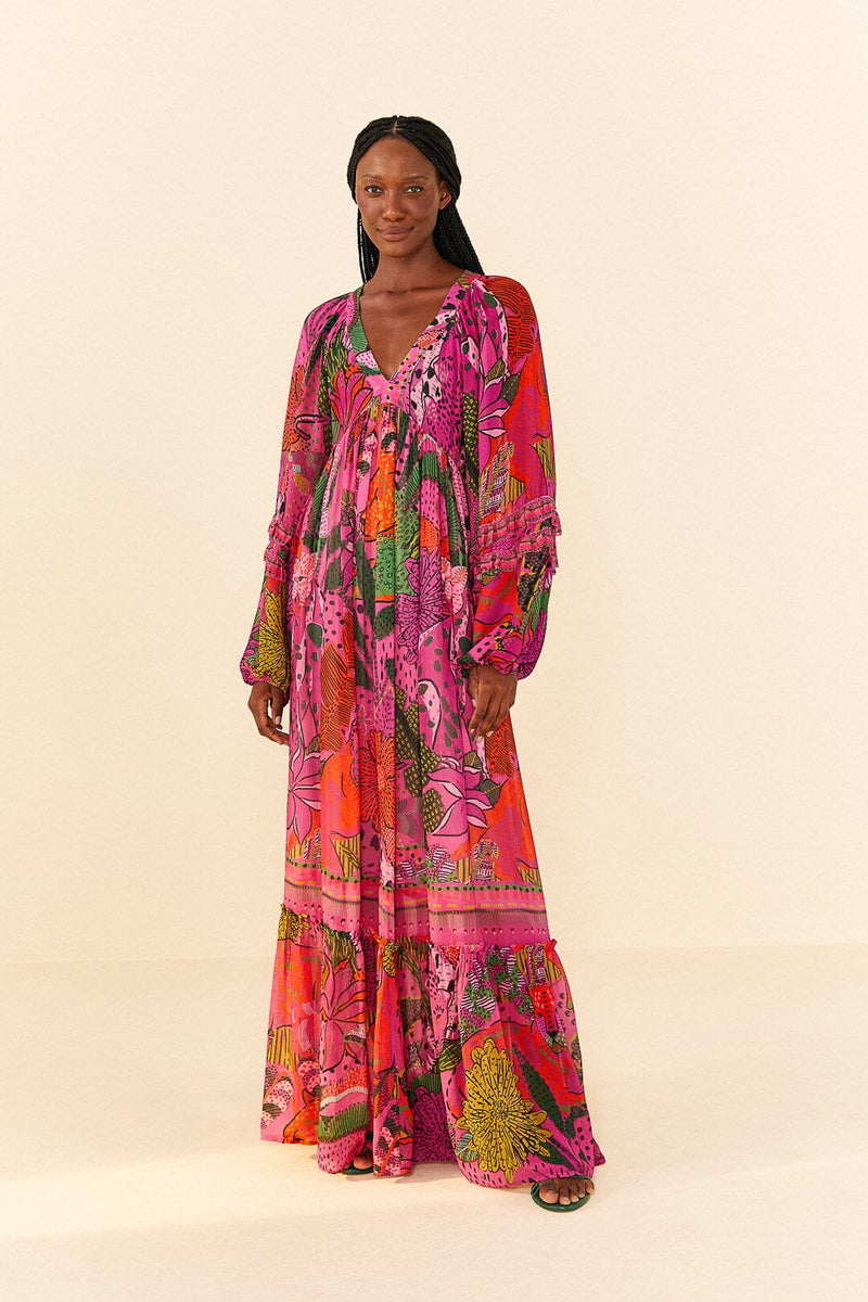 Cool Leopards Maxi Dress  Farm Rio   