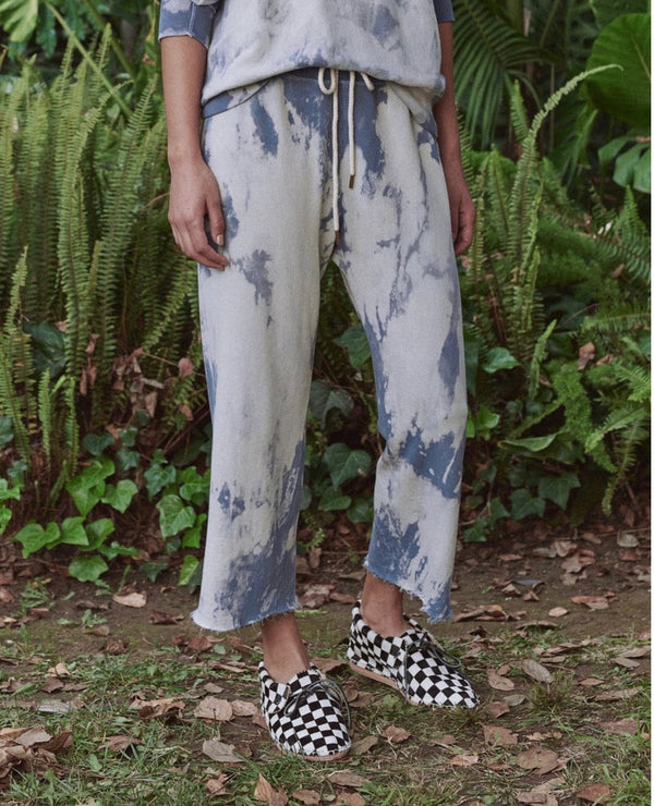 Tie Dye Cropped Sweatpants Apparel The Great   