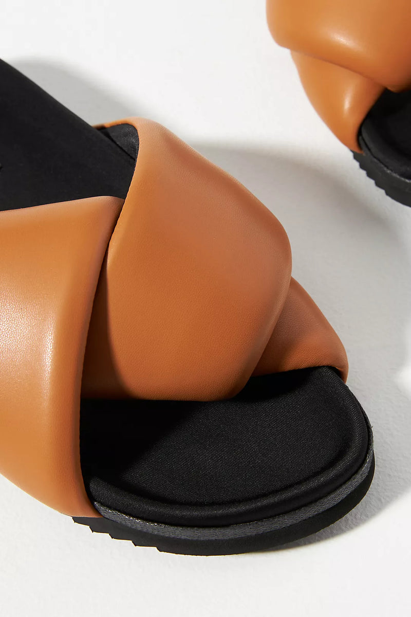 Vegan Leather Foldy Puffy Sandal Apparel & Accessories ROAM   
