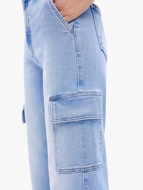 The Straight Up Rambler Cargo Ankle  Mother Denim   