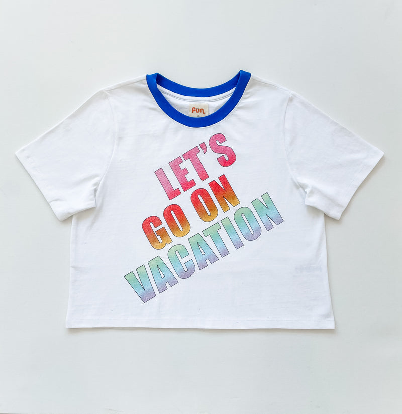 Let's Go On Vacation "Tomboy" T-Shirt Apparel Warm FUN   