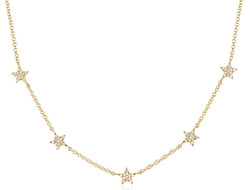 Diamond Star Necklace Jewelry Liven   
