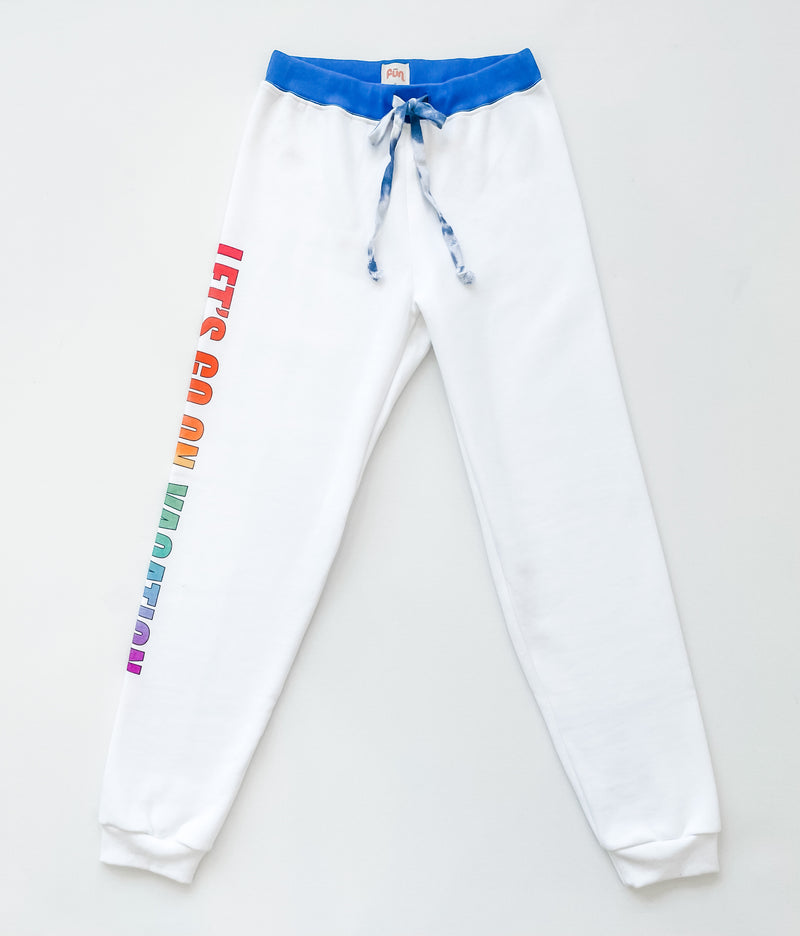 Let's Go On Vacation Classic Sweatpant Apparel Warm FUN   