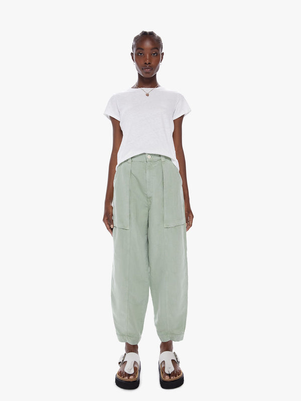 The Patch Pocket Chute Flood  Mother Denim   