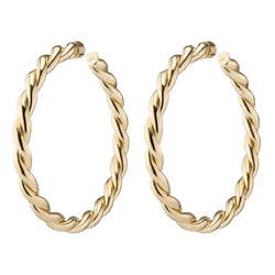 Double Twisted Lilly Hoops Apparel & Accessories Jennifer Fisher   