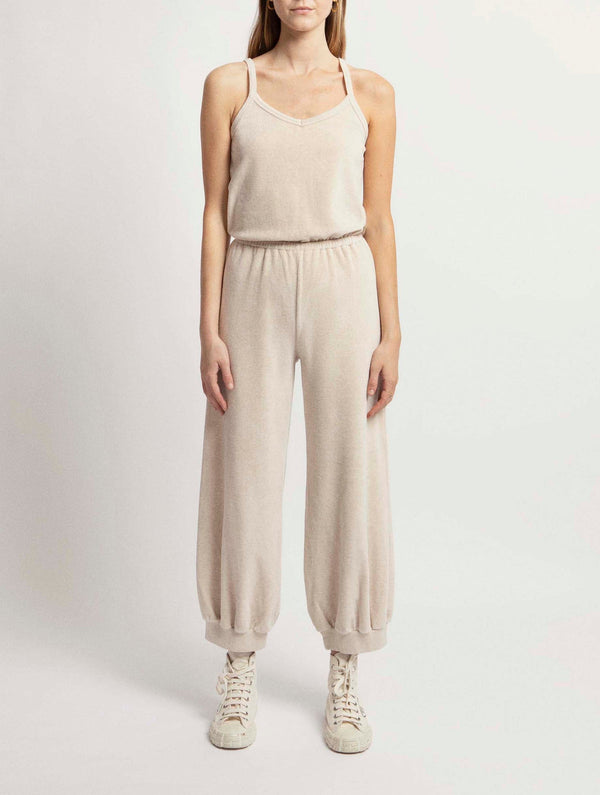 The Heather Velour Giorgi Tank Jumpsuit  Suzie Kondi   