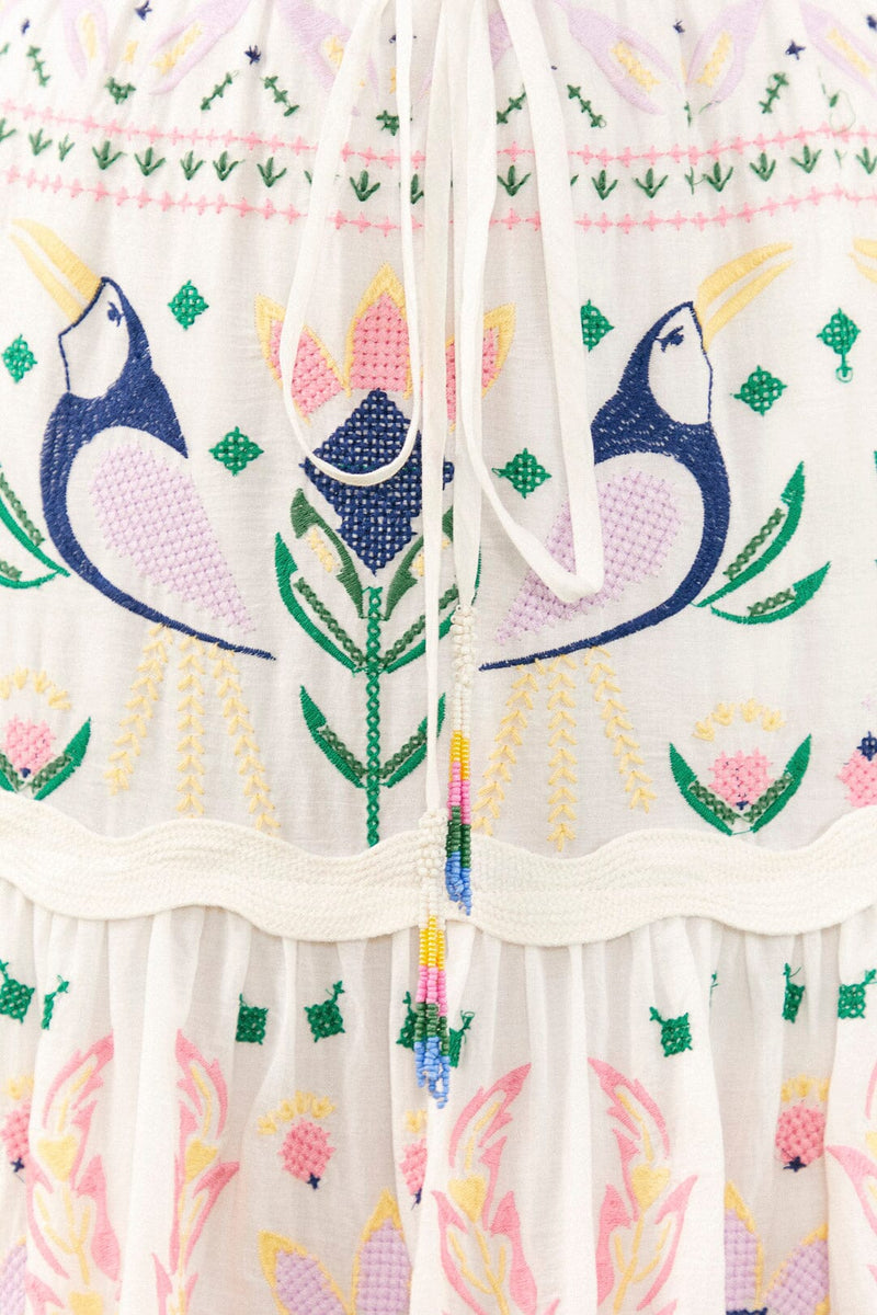 Penfield Collective Skirt – Summer Maxi Garden Embroidered