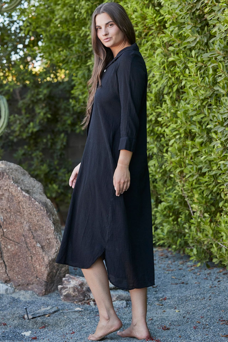 Vineyard Button Down Shirt Dress  9Seed   